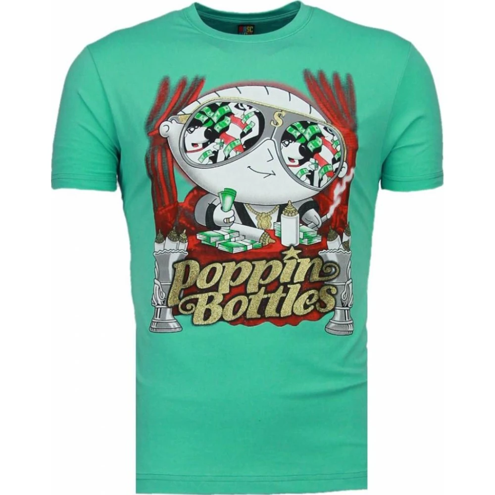 Local Fanatic Poppin Stewie - Herr T Shirt - 1498T Green, Herr