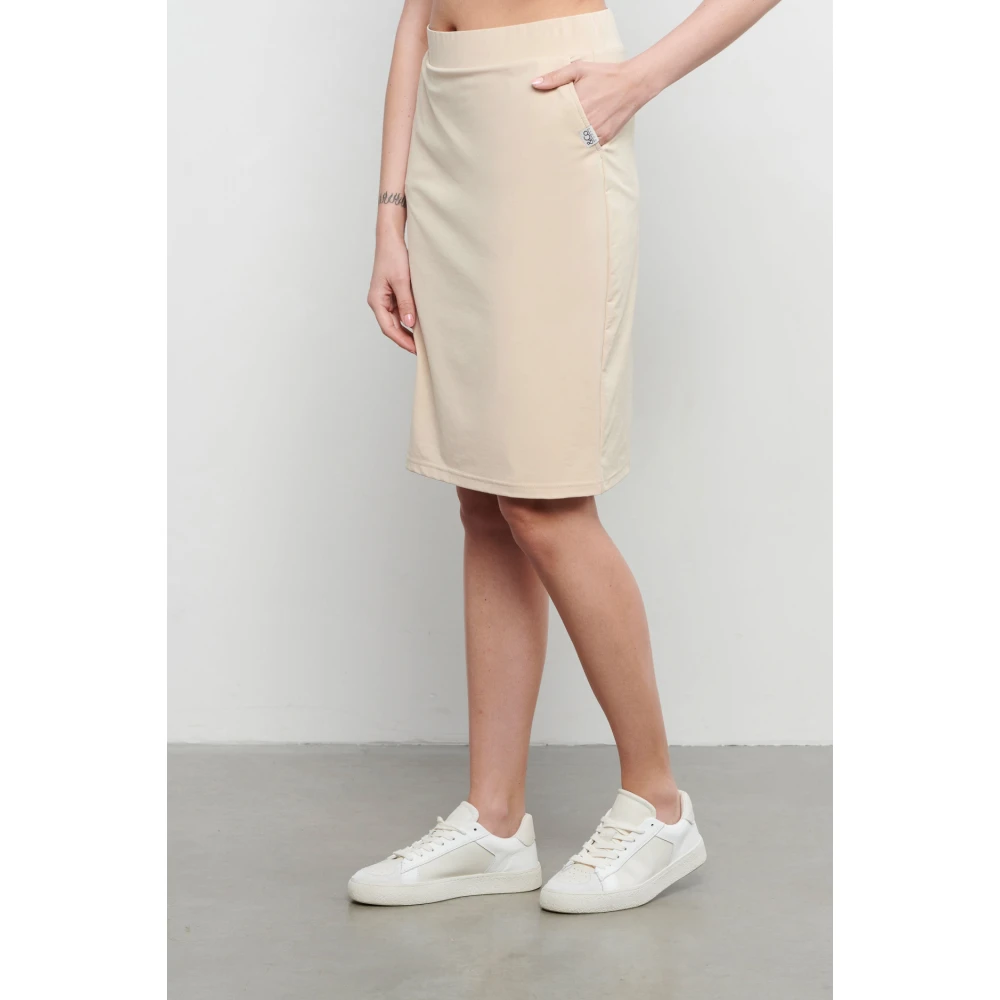 &Co Woman Minirok met ruches en hoge taille Beige Dames