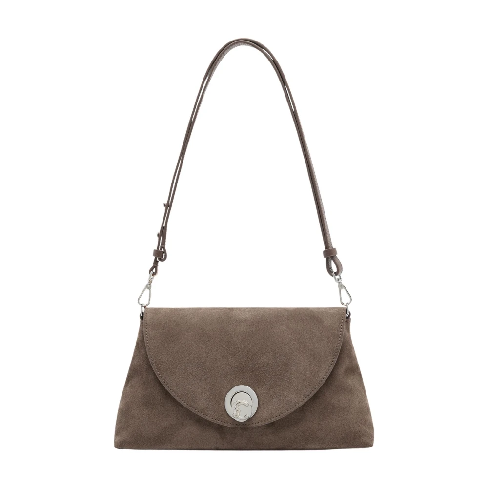 Coccinelle Nikla Suede Medium - Female - Shoulder Bags - Brown - One Size - Bags