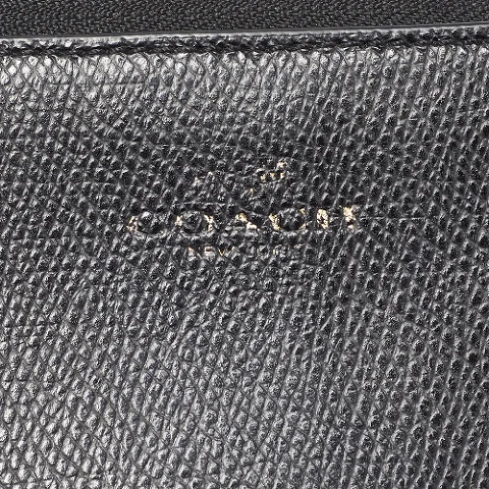 Coach Pre-owned Leather wallets Black Dames