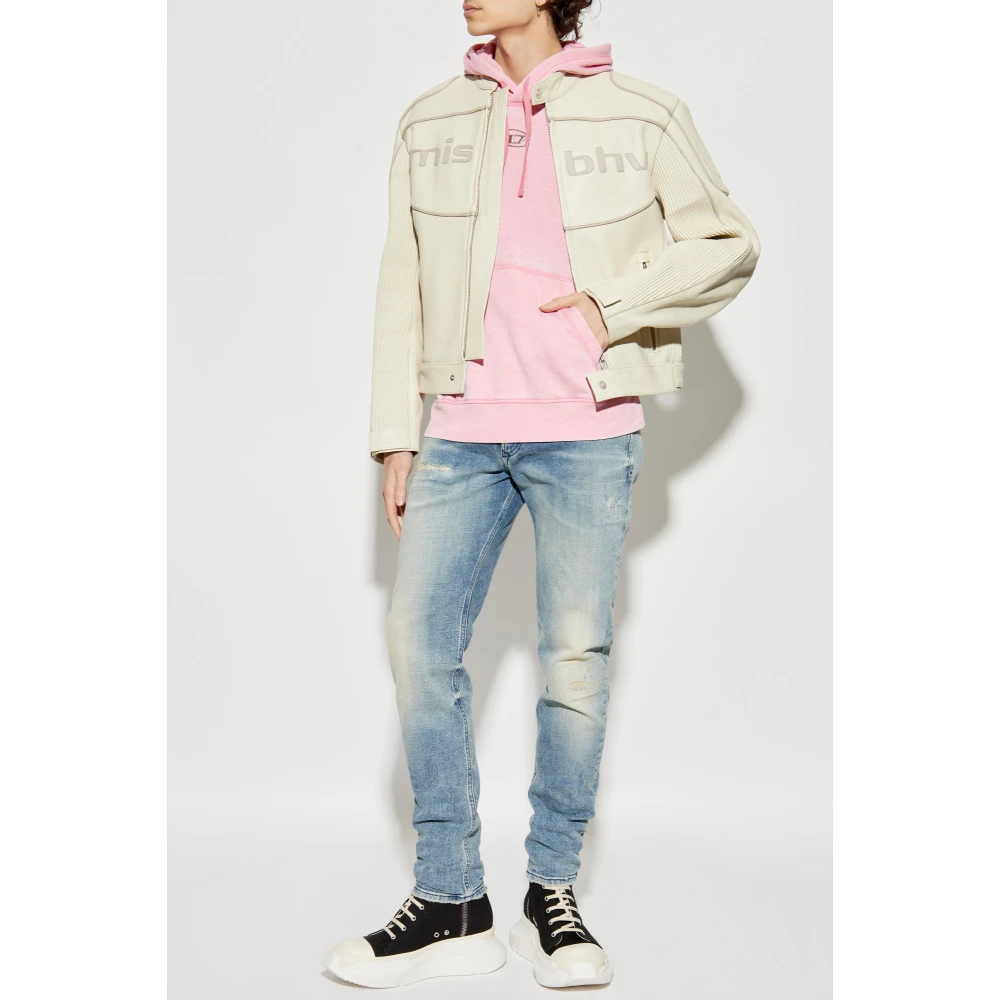 Diesel Sweatshirt Ginn-Hood-Pak Pink Heren