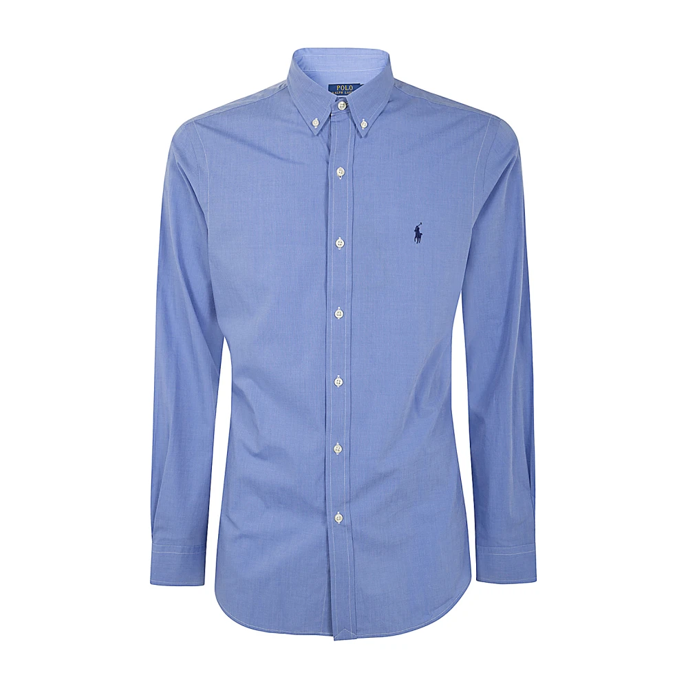 Polo Ralph Lauren Blauw Gestreept Slim Fit Overhemd Blue Heren