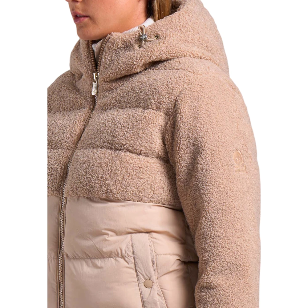 Ciesse Piumini Korte Gewatteerde Jas Beige Dames