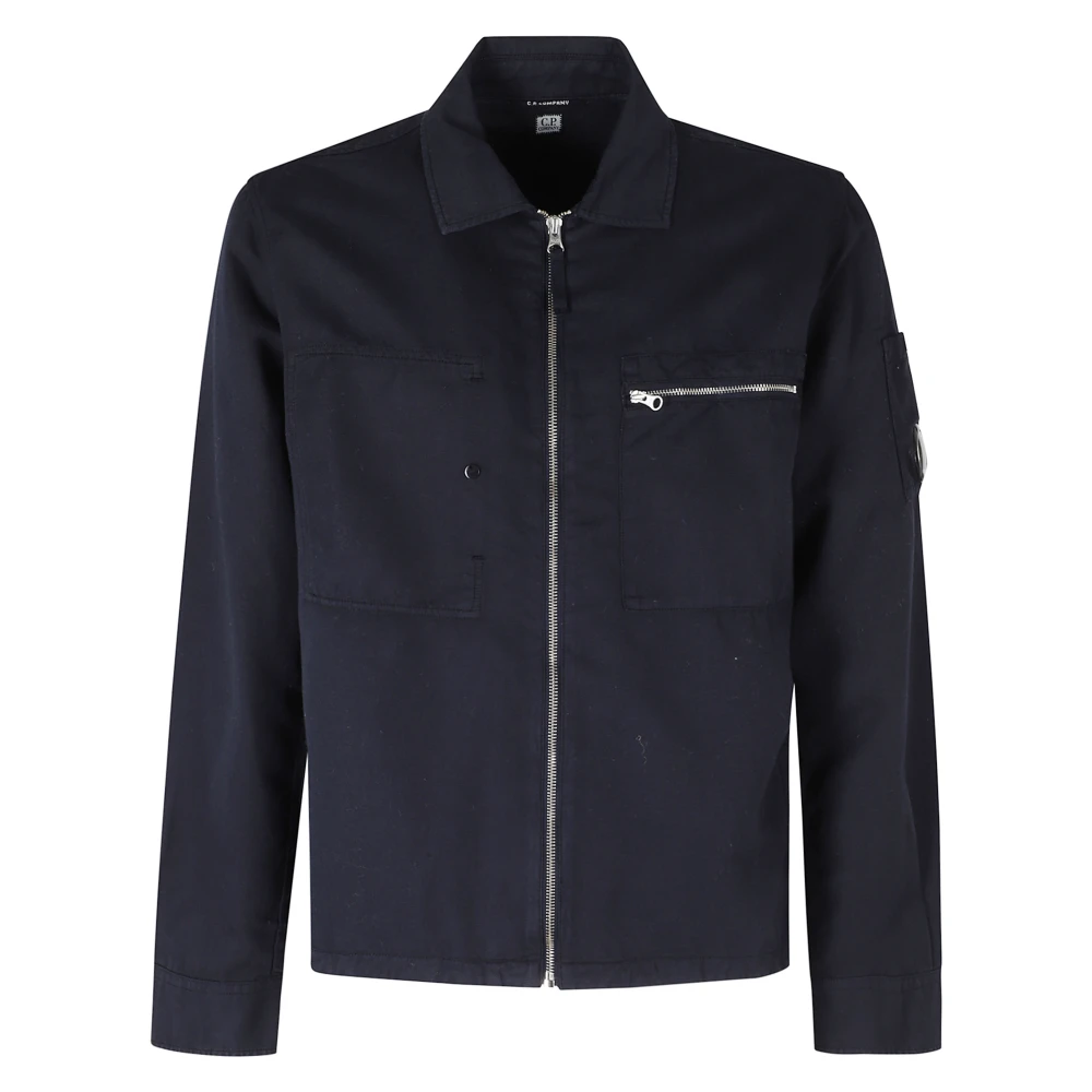 C.p. Company Men's Blue Light Jackets, M, Light Jackets