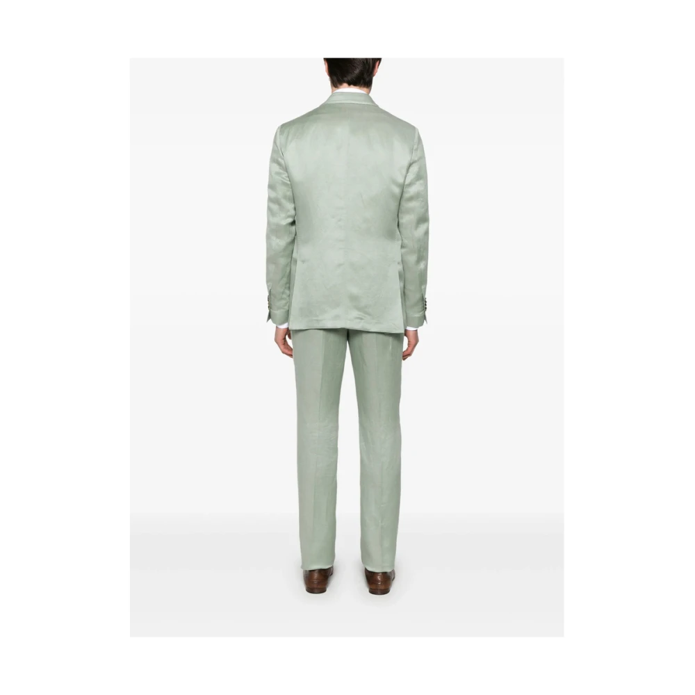 Lardini Salie Groen Dubbel-Borst Pak Green Heren