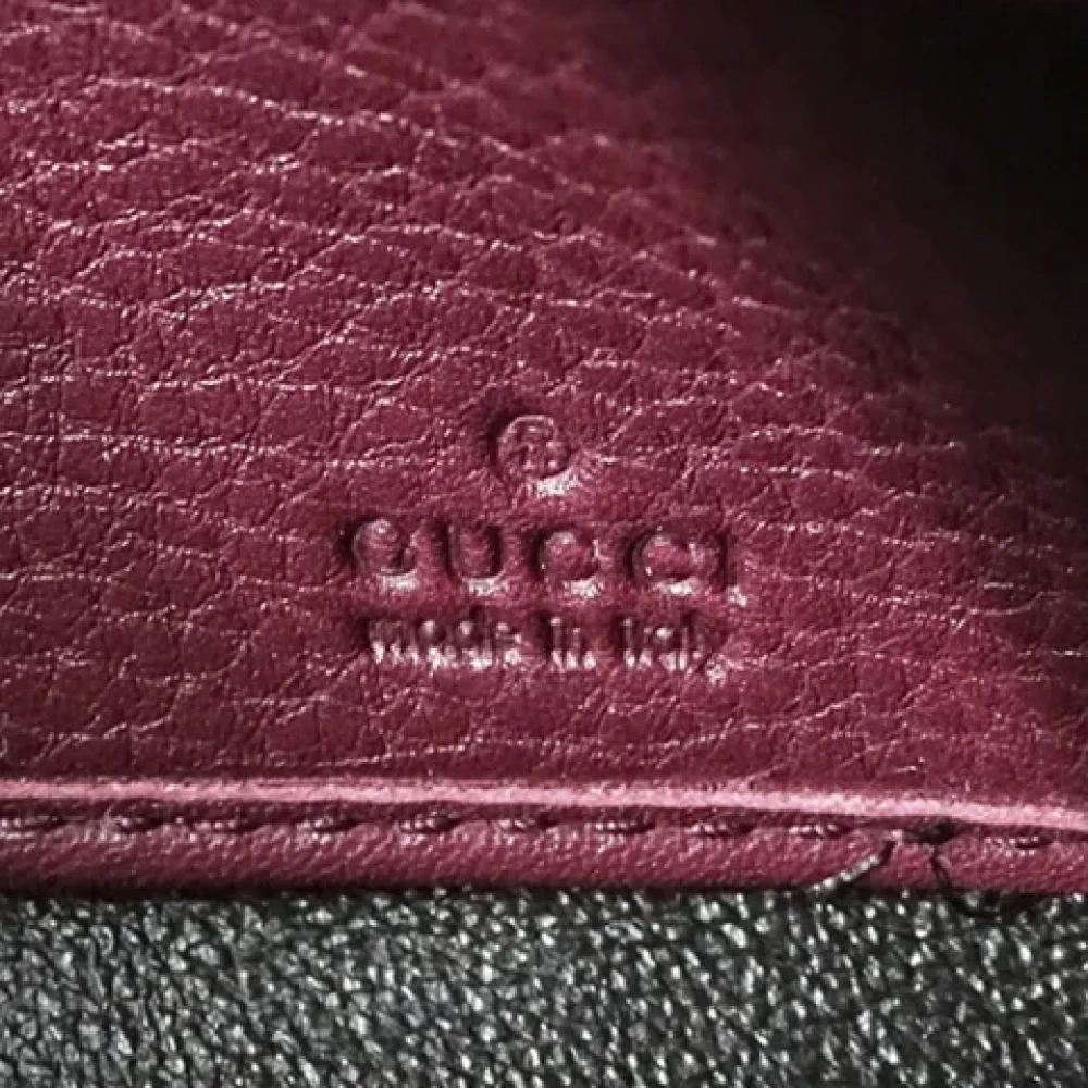 Gucci Vintage Pre-owned Leather wallets Red Dames