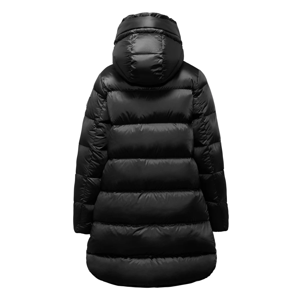 BomBoogie Lichte Nylon Donsjas met Capuchon Black Dames
