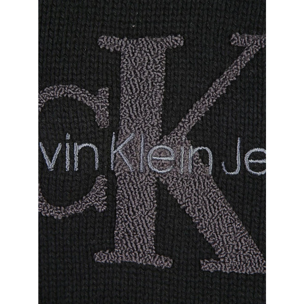 Calvin Klein Jeans Zwarte Sweater Collectie Black Heren