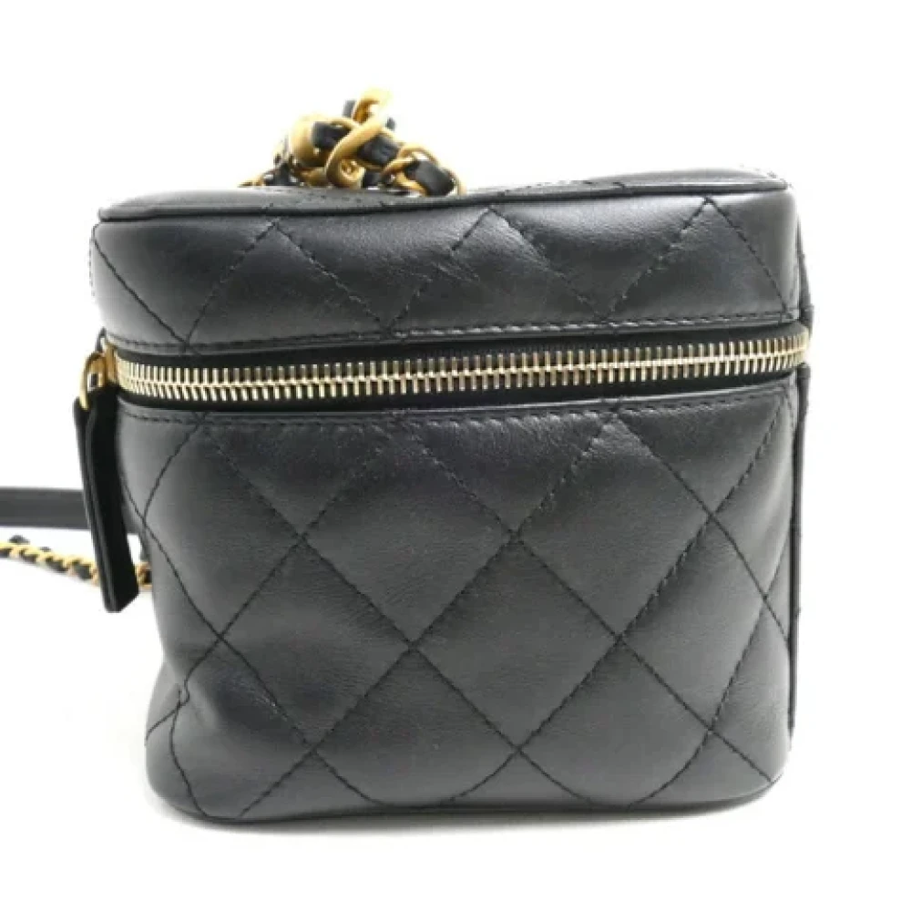Chanel Vintage Pre-owned Leather chanel-bags Black Dames
