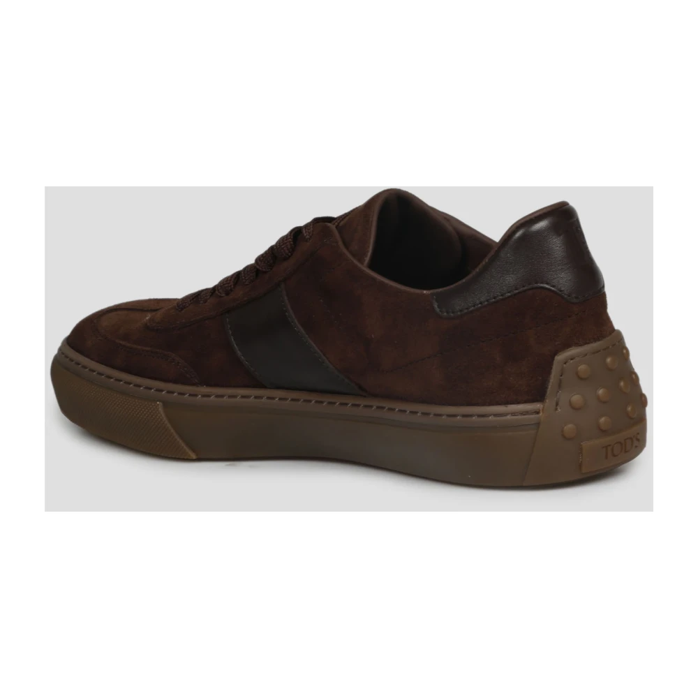 TOD'S Suede Gym Sneakers Fw22 Brown Heren