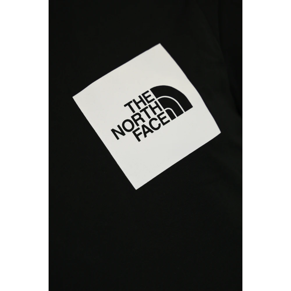 The North Face Zwart Logo Print Katoenen T-shirt Black Heren