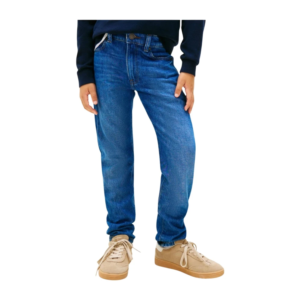 Tommy Hilfiger Boys Blue Jeans, 6 Y, Modern Straight Trousers For Kids