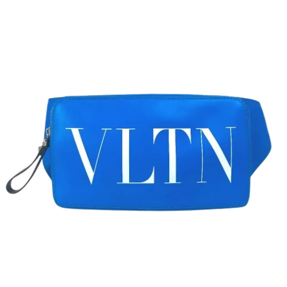 Valentino Vintage Pre-owned Leather crossbody-bags Blue Dames