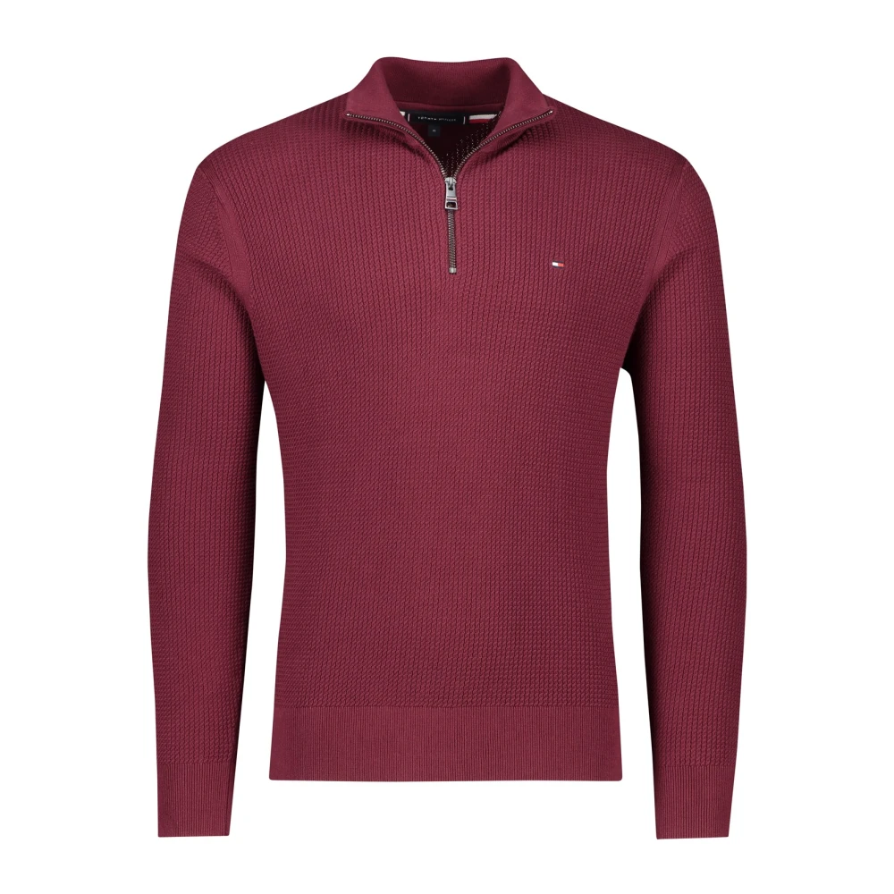 Tommy Hilfiger Bordeaux Sweater Red Heren