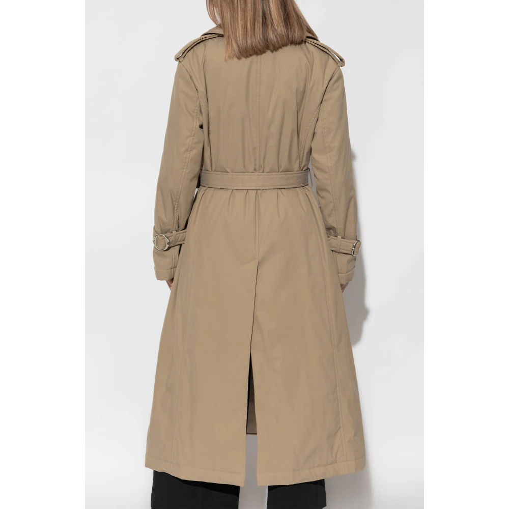 alexander mcqueen Gevoerde trenchcoat met riem Beige Dames