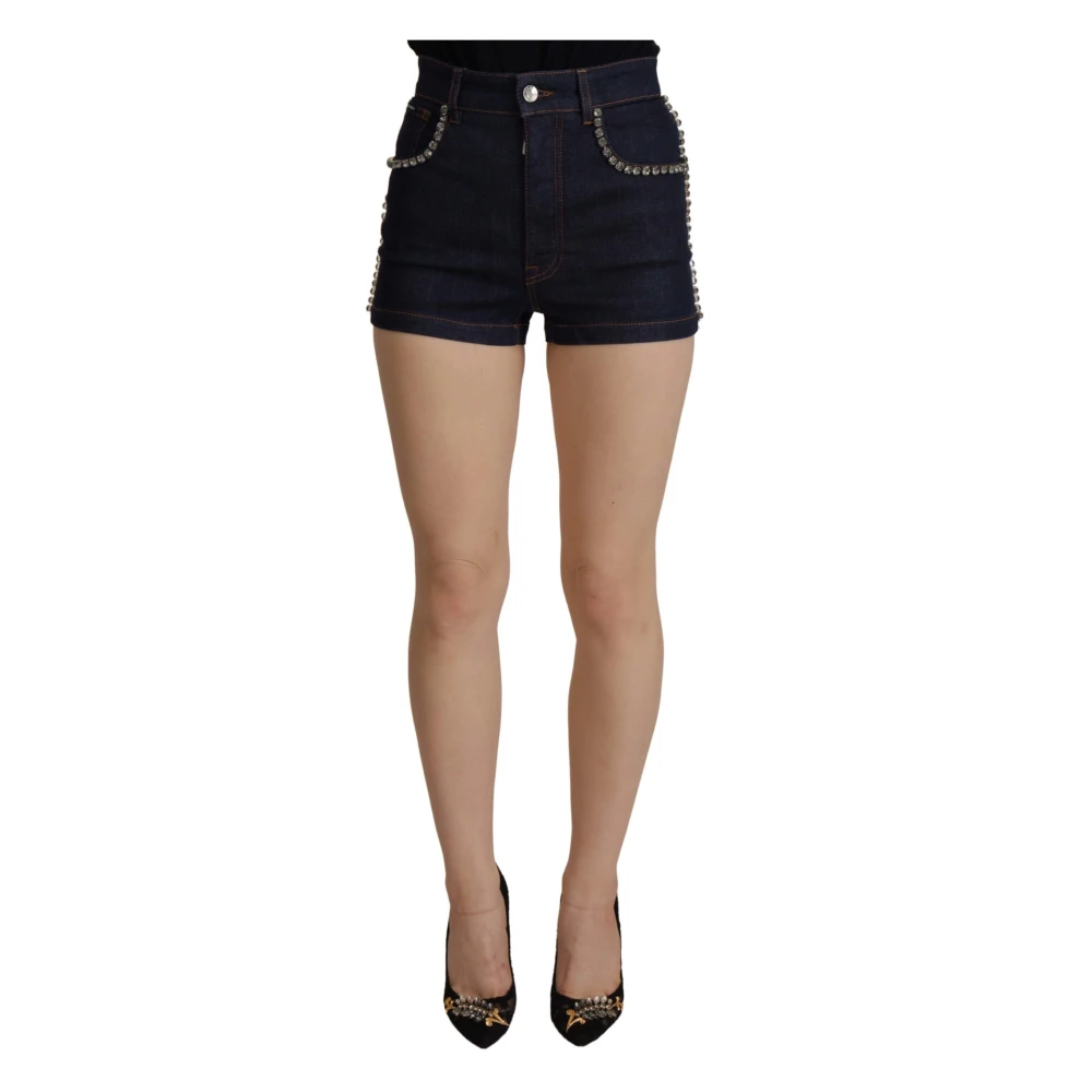 Dolce & Gabbana Women's Blue Hot Pants Shorts