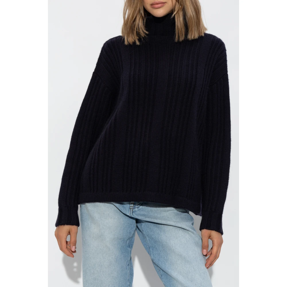 Max Mara Wollen coltrui Vitalba Blue Dames