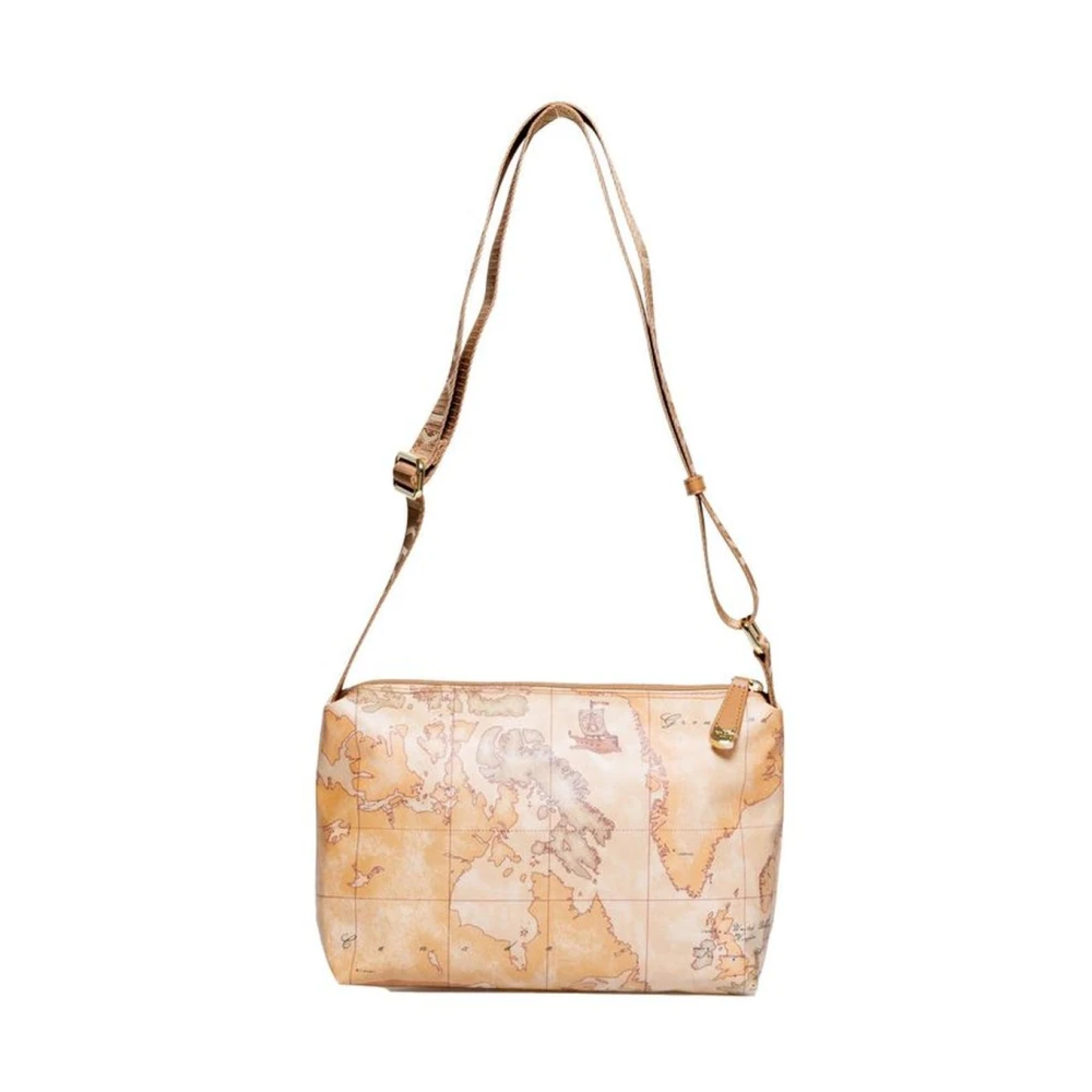 Alviero Martini 1a Classe Katoenmix Handtas Lente Collectie Beige Dames