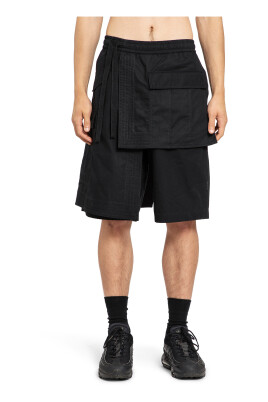 shorts-de-style-hakama-asymetriques-noirs