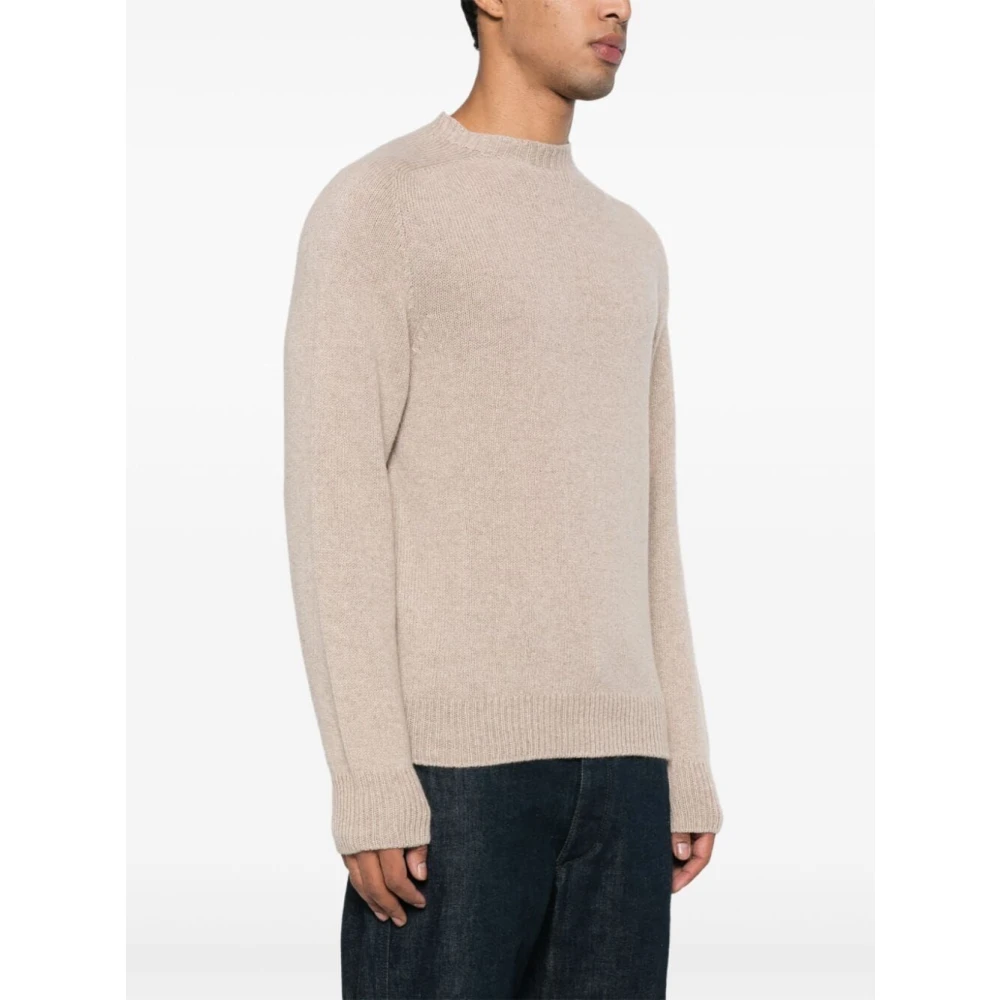 Lanvin Neutrale Gebreide Trui Beige Heren
