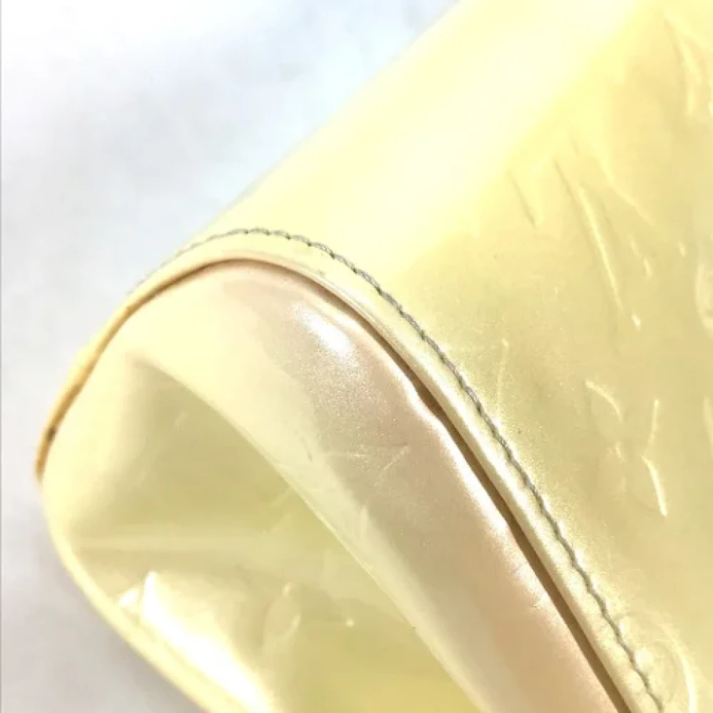 Louis Vuitton Vintage Pre-owned Cotton louis-vuitton-bags Yellow Dames
