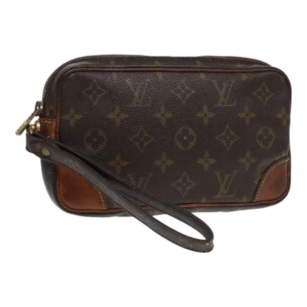 Louis Vuitton Vintage Pre-owned Canvas clutches Brown Dames