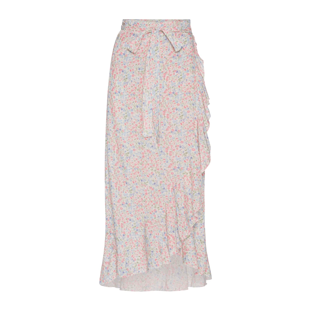 American Dreams Bloemen Wikkelrok met Ruches Pink Dames