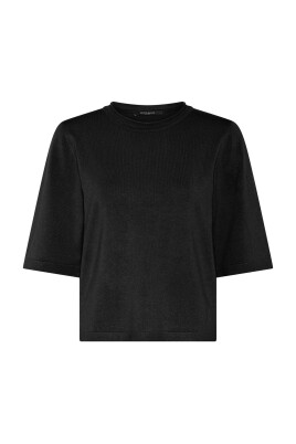 anemonebbandra-tricot-noir-manches-courtes