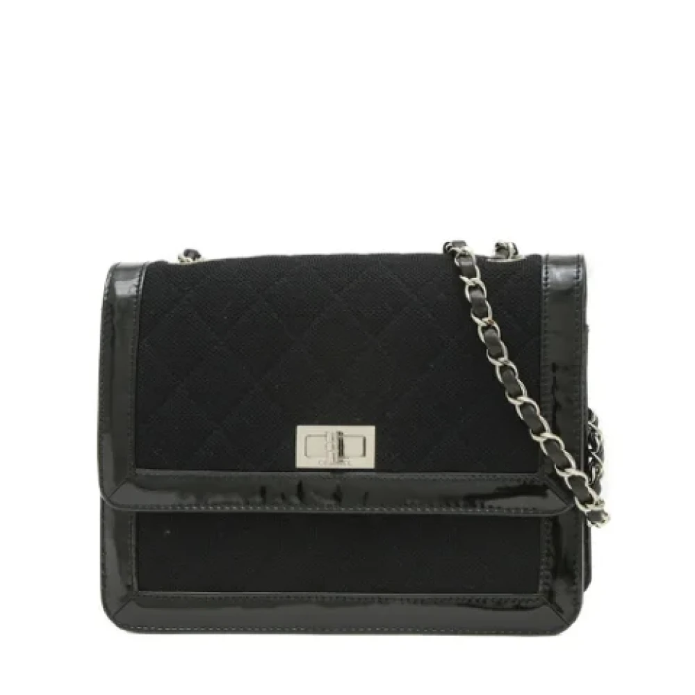 Chanel Vintage Pre-owned Leather shoulder-bags Black Dames