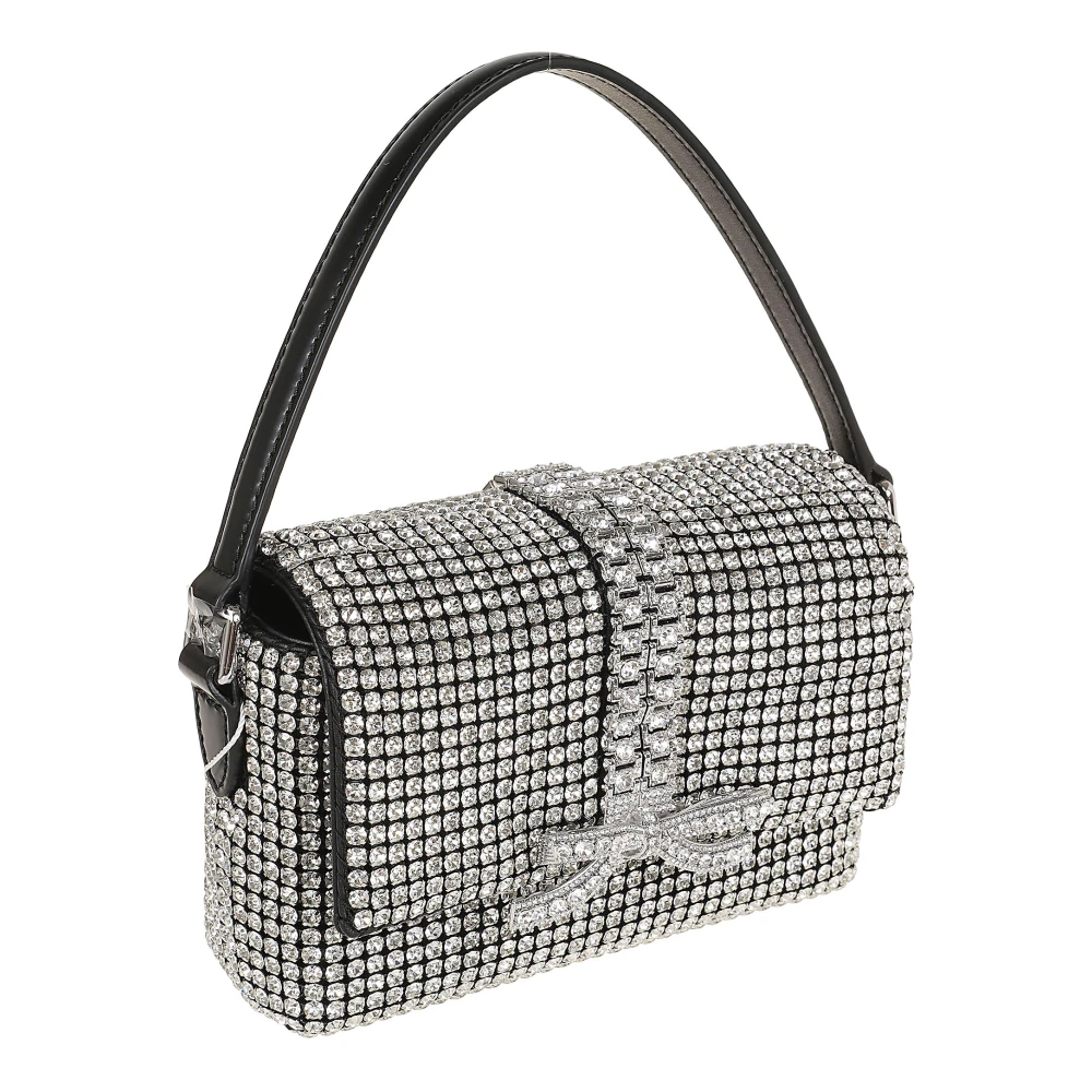 Self Portrait Metallic Clutch Gray Dames