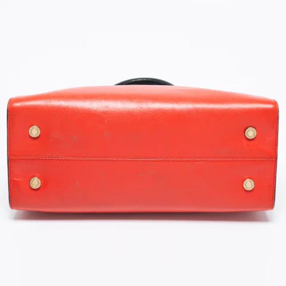 Bvlgari Vintage Pre-owned Leather totes Red Dames