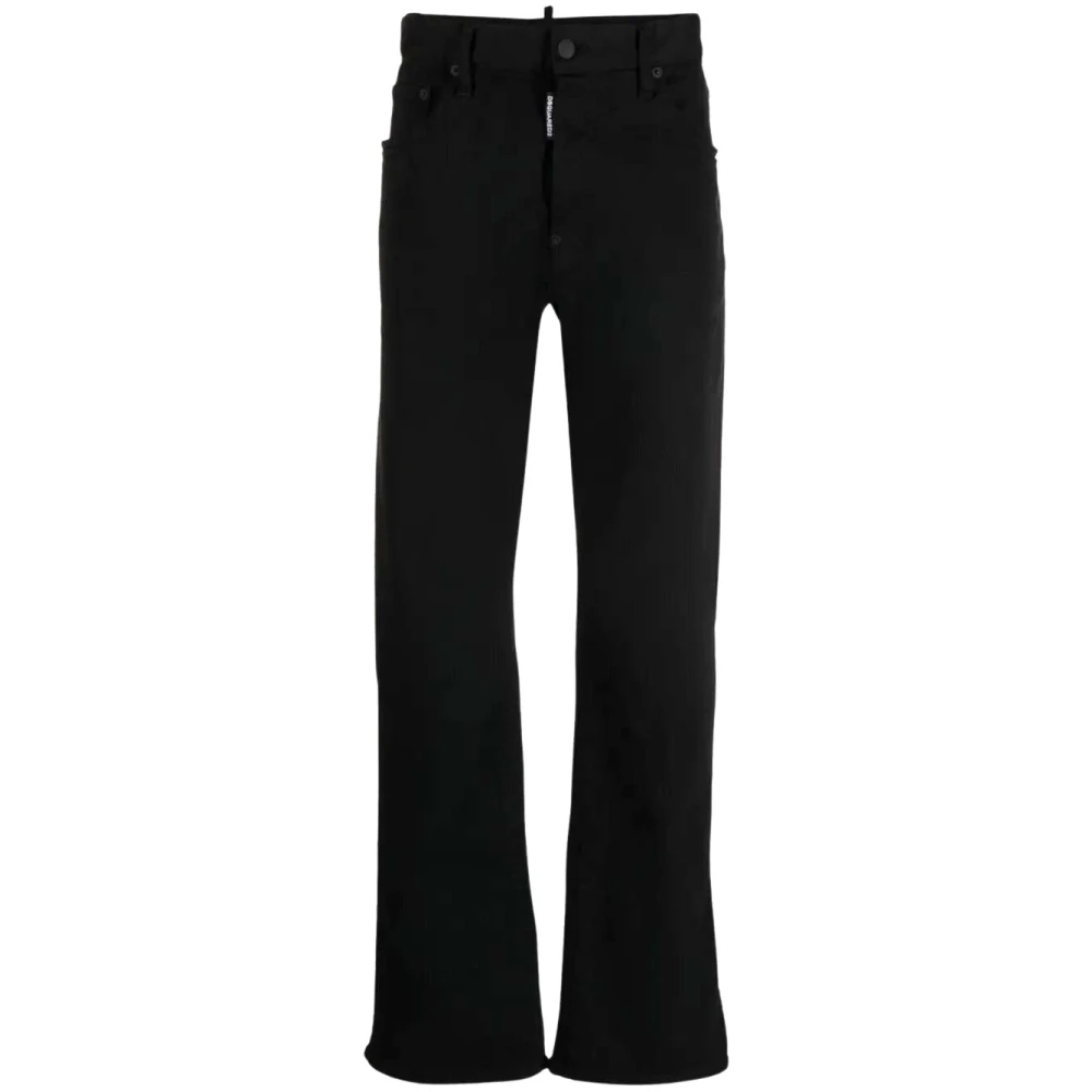 Dsquared2 Denim jeans met rechte pijpen Black Heren
