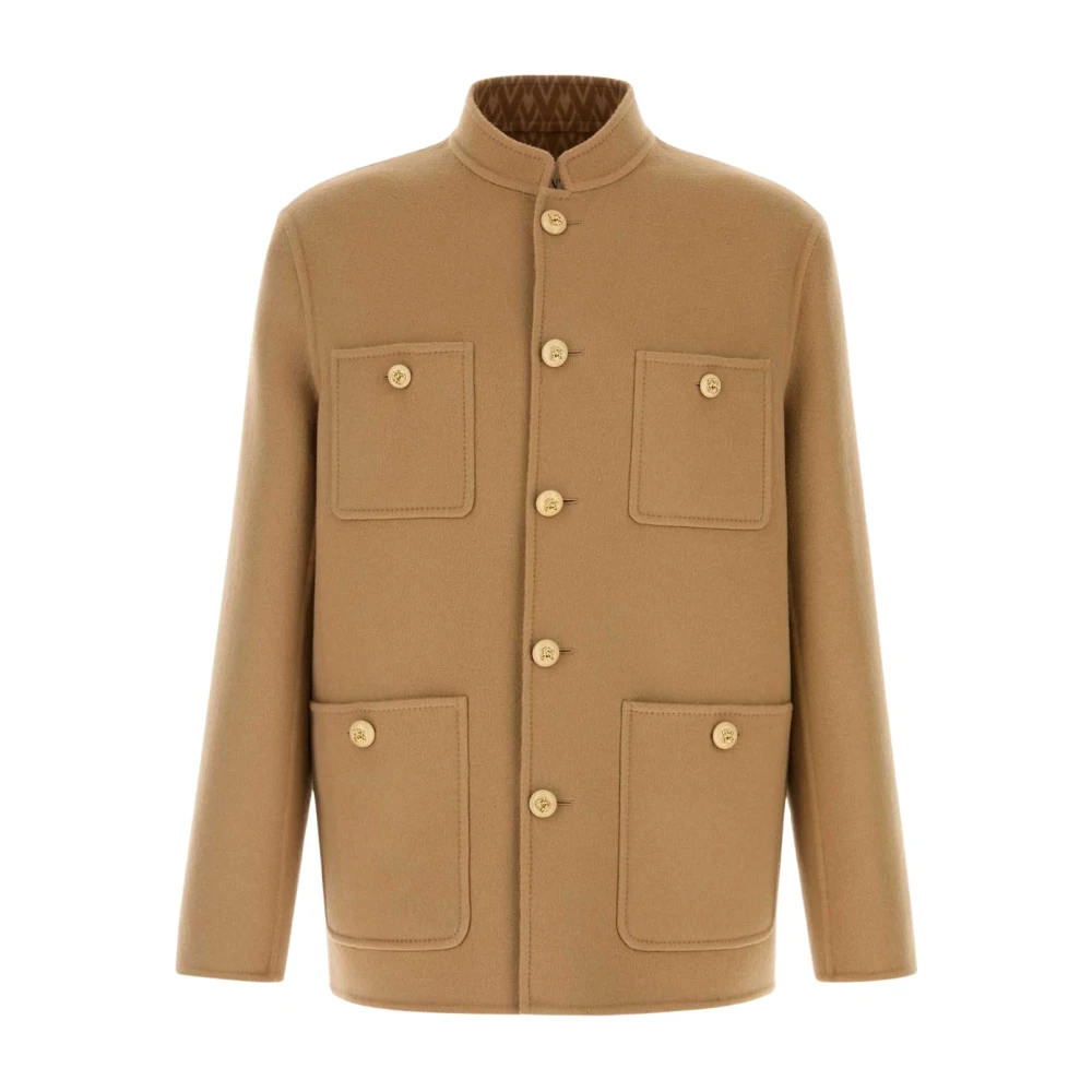 Valentino Garavani Men's Brown Blazers, Xl, Wool Blend Jacket
