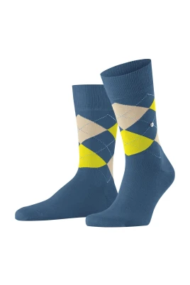 Argyle Pattern Mid-Calf Socks