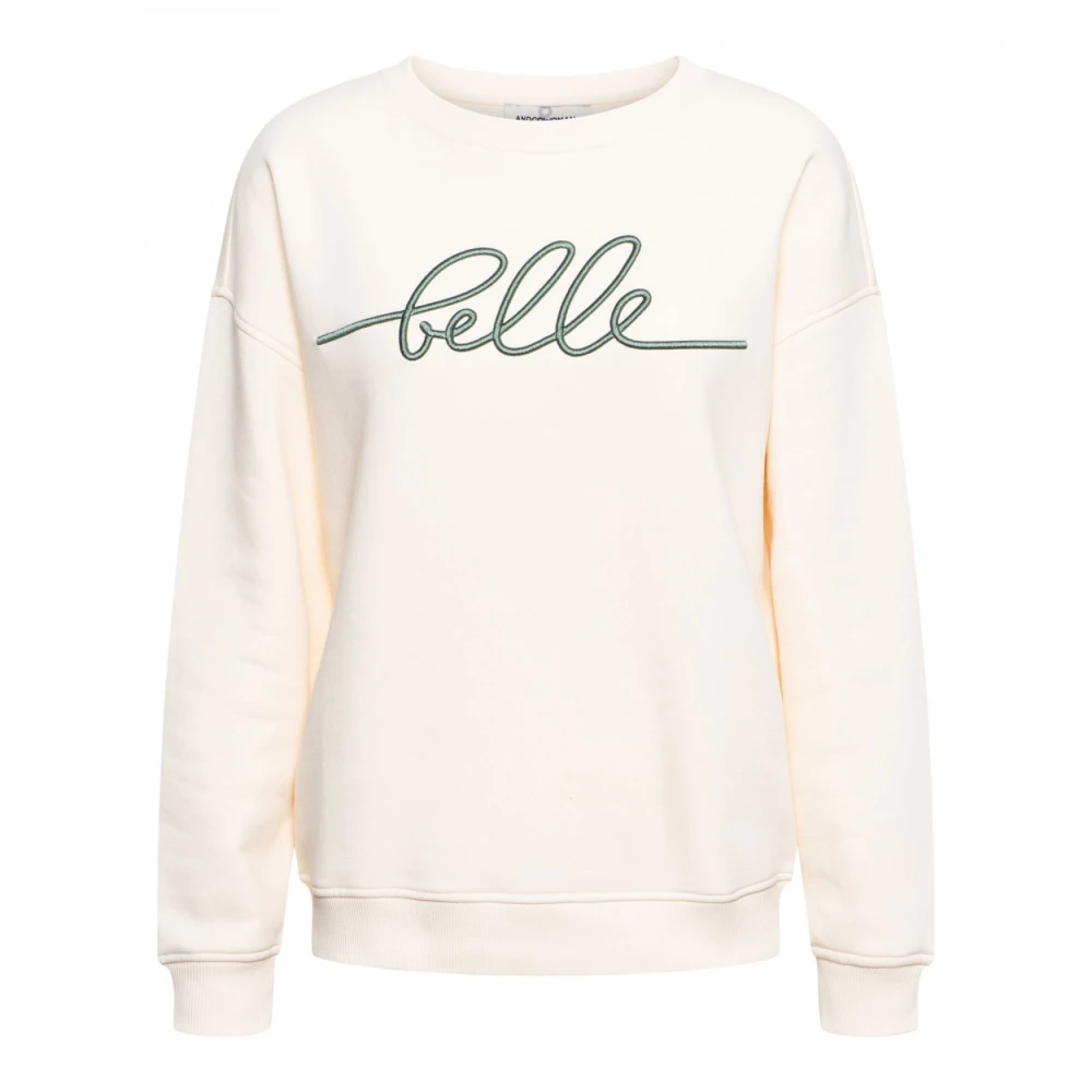 &Co Woman Zacht Sweatshirt met Capuchon Beige Dames