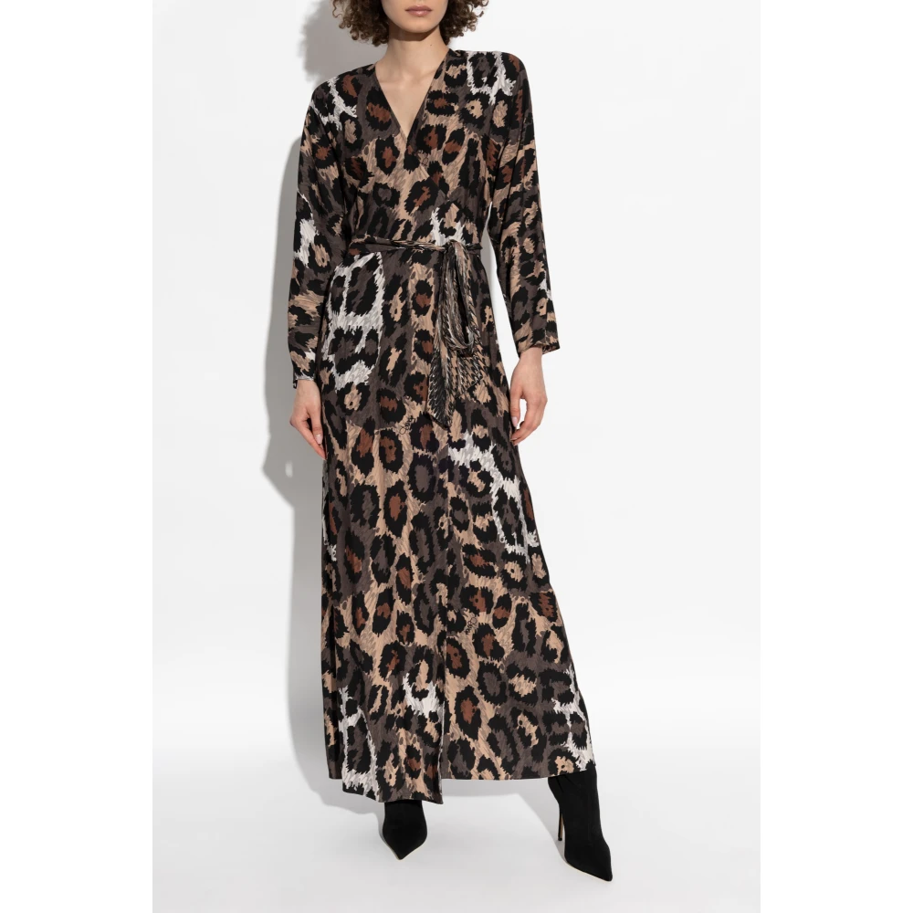 Diane Von Furstenberg Jurk met dierenprint Brown Dames