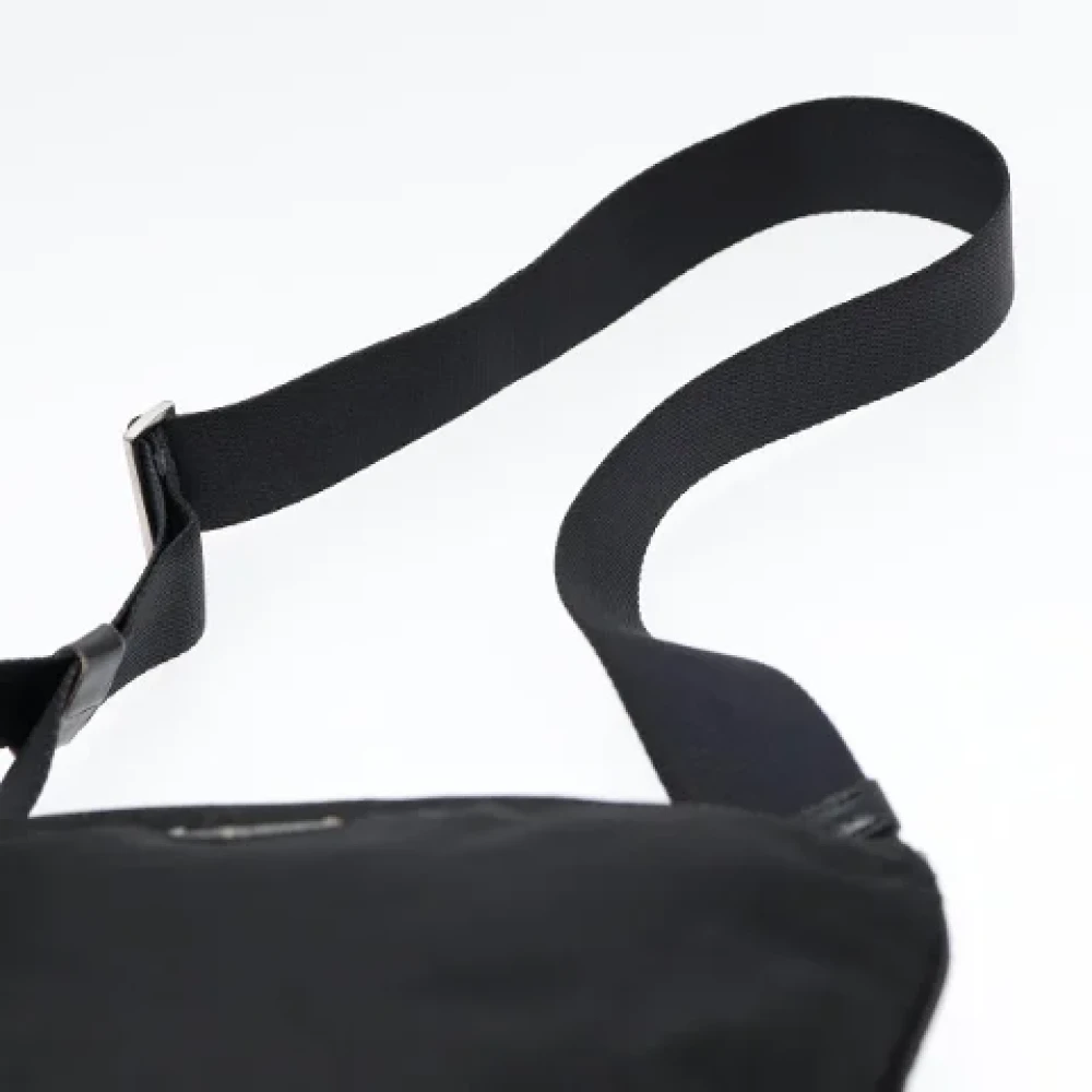 Prada Vintage Pre-owned Nylon shoulder-bags Black Dames