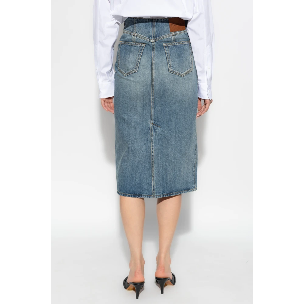 alexander mcqueen Denim rok Blue Dames