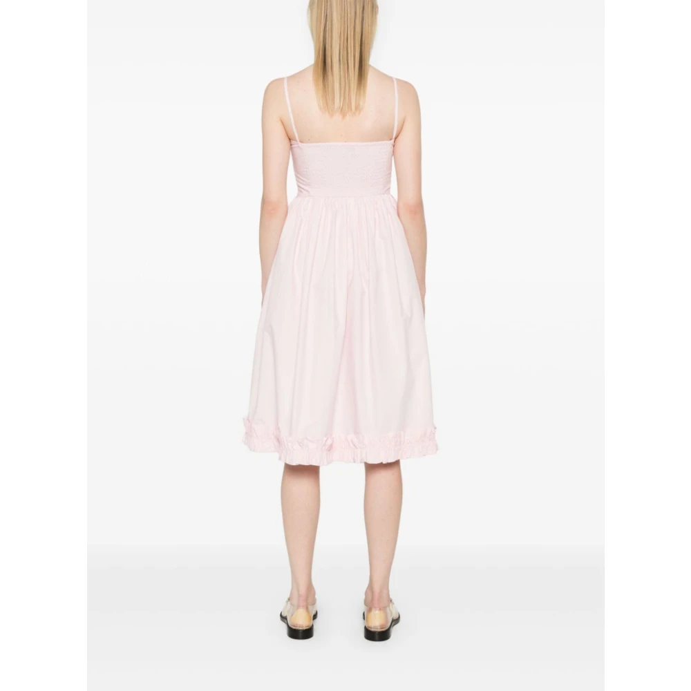Ganni Lichtroze Jurk Pink Dames