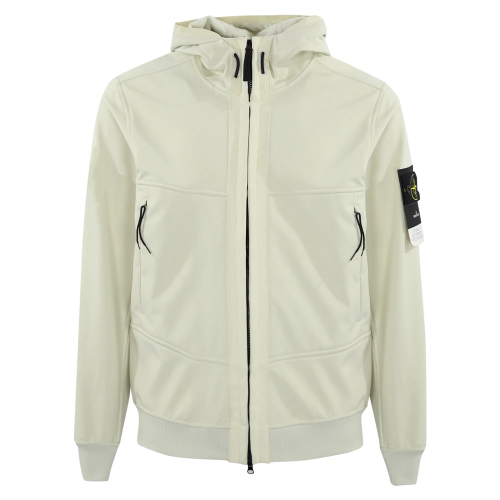 Stone Island Lichtgewicht Hooded Ritsjas Beige Heren