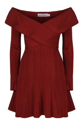 Knitted Viscose Mini Dress