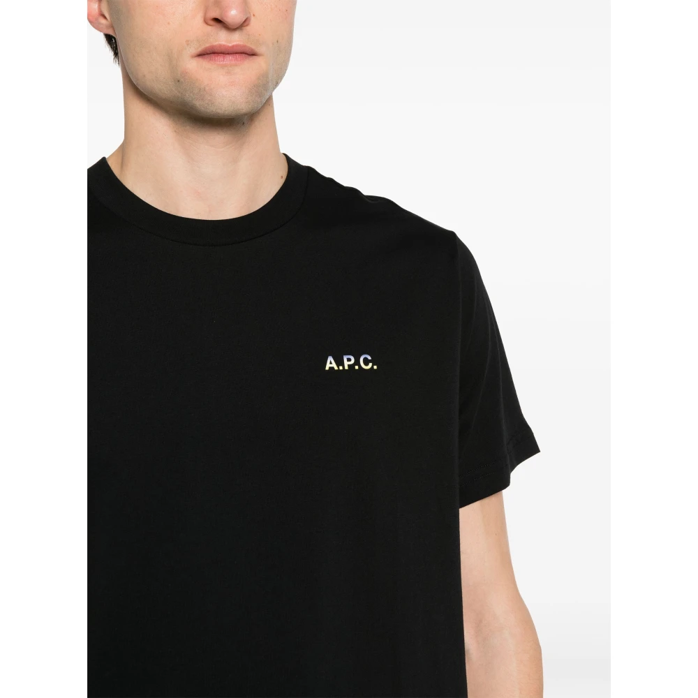 A.p.c. Katoenen T-shirt Black Heren