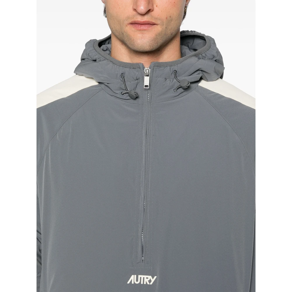 Autry Nylon Anorak Jas Gray Heren
