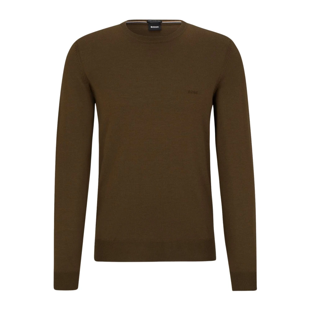 Hugo Boss Groene Crew Neck Sweater Green Heren