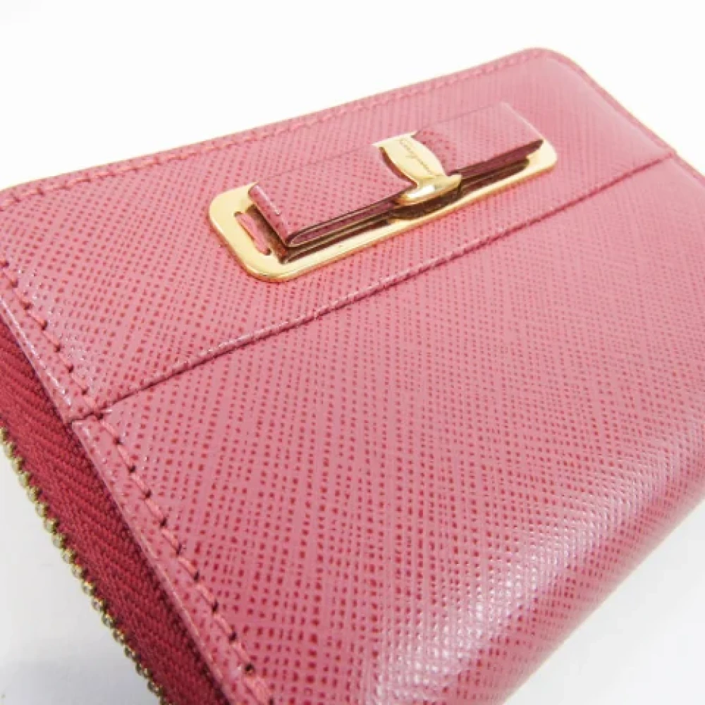 Salvatore Ferragamo Pre-owned Leather wallets Pink Dames