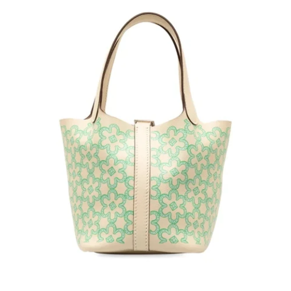 Hermès Vintage Pre-owned Fabric handbags Green Dames