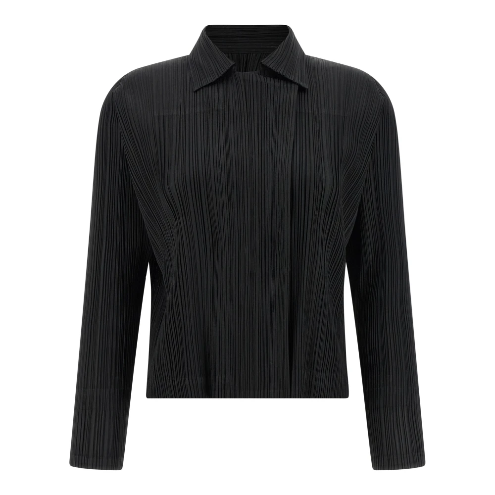 Issey Miyake Women's Black Monthly Colors: February Pleated Jacket
