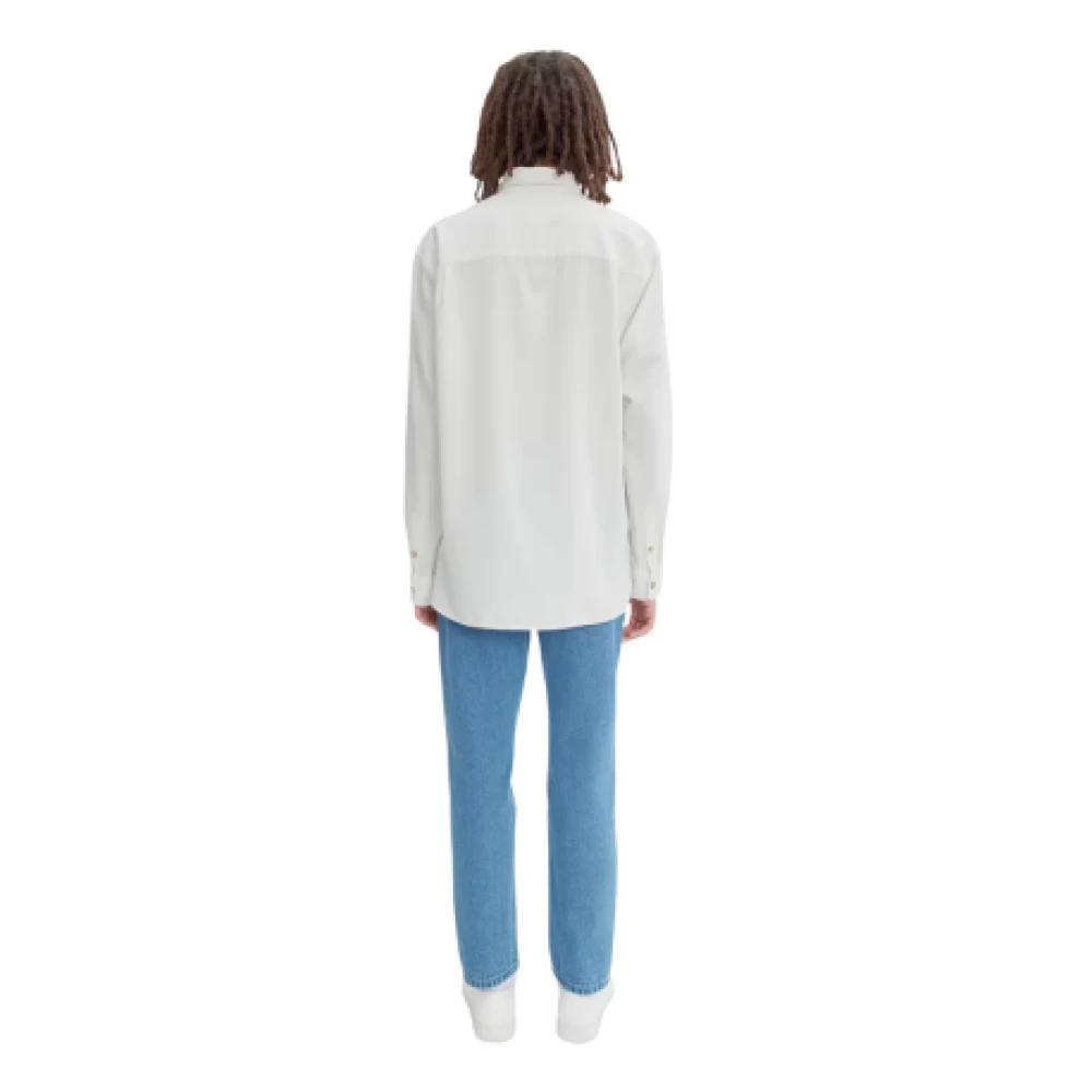 A.p.c. Overhemd met korte mouwen Zomerse stijl Beige Heren