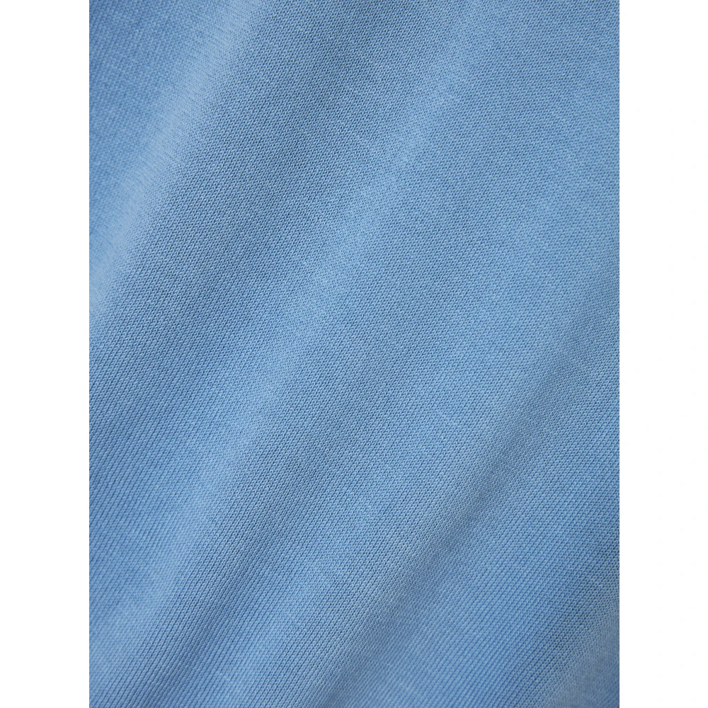 Canali Katoenen Gebreid T-shirt Gemaakt in Italië Blue Heren
