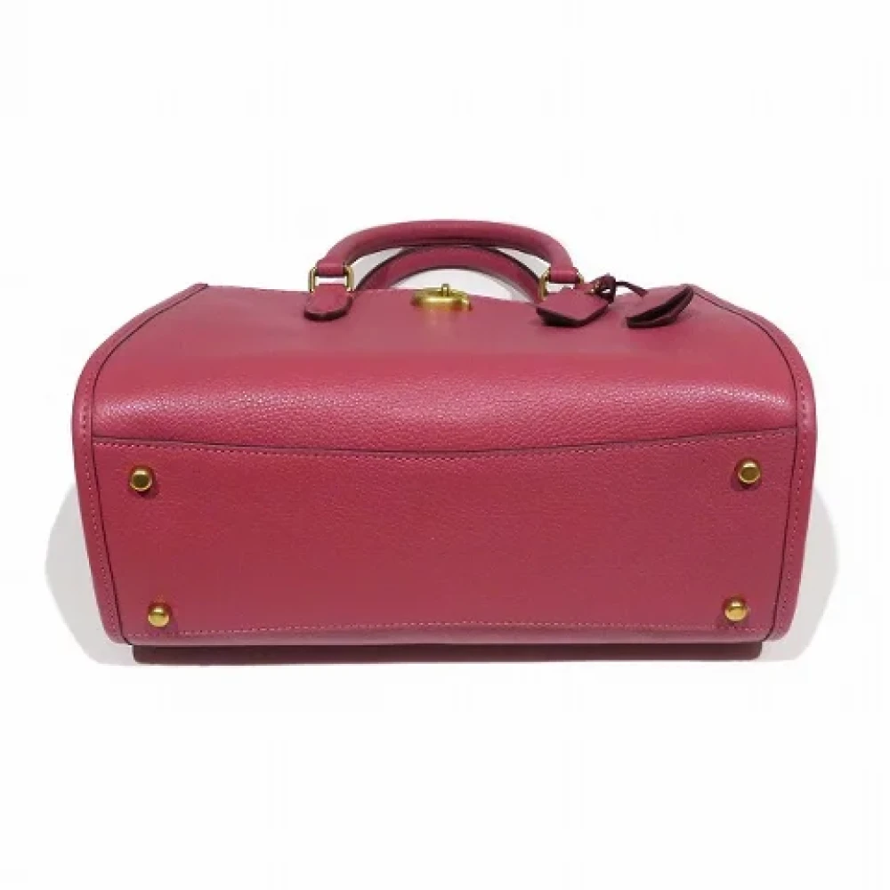 Coach Pre-owned Leather handbags Pink Dames